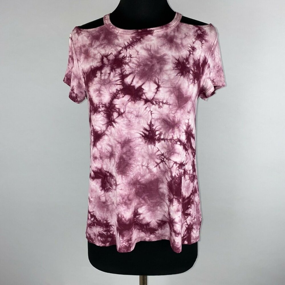 Soft & Sexy American Eagle T-Shirt Womens S Tie Dye Cut Out Boho Hippie Festival